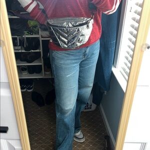 Silver Metallic Fanny Pack